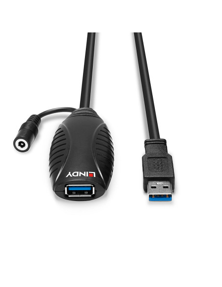 Lindy 43156 cavo USB USB 3.2 Gen 1 (3.1 Gen 1) 10 m USB A Nero
