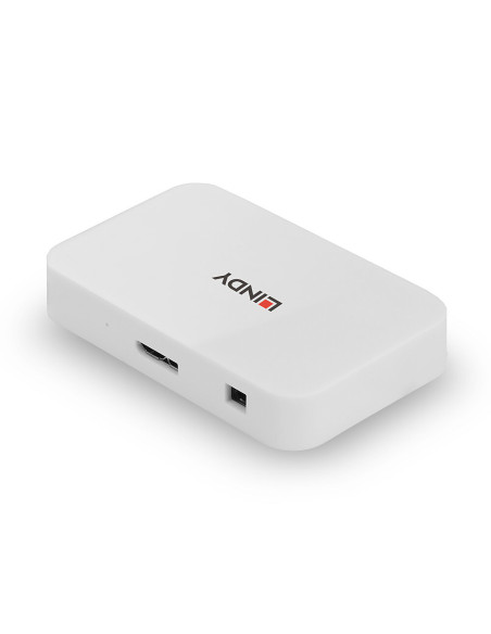 Lindy 43143 hub di interfaccia USB 3.2 Gen 1 (3.1 Gen 1) Type-A 5000 Mbit/s Bianco