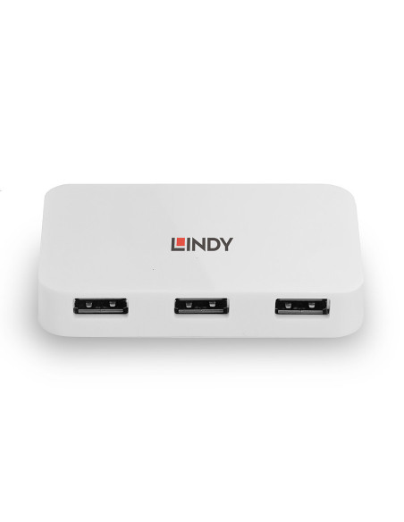 Lindy 43143 hub di interfaccia USB 3.2 Gen 1 (3.1 Gen 1) Type-A 5000 Mbit/s Bianco