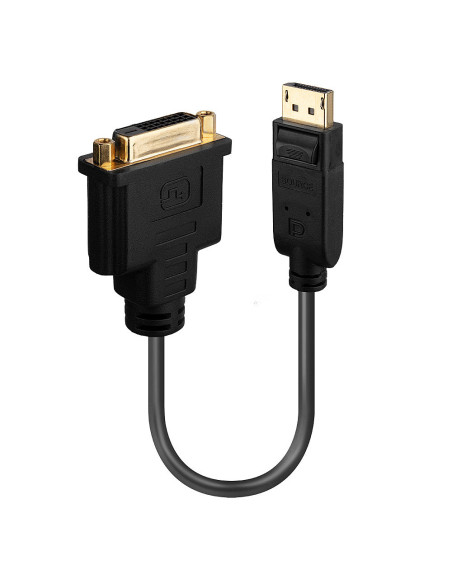 Lindy 41004 cavo e adattatore video 0,15 m DisplayPort DVI-D Nero