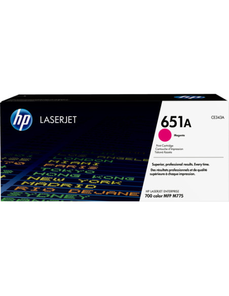 HP Cartuccia Toner originale magenta LaserJet 651A