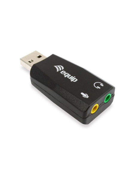 Equip 245320 replicatore di porte e docking station per laptop USB tipo A Nero