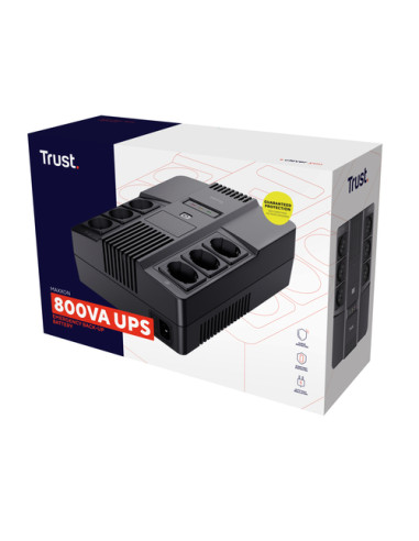 Trust Maxxon gruppo di continuità (UPS) 0,8 kVA 6 presa(e) AC