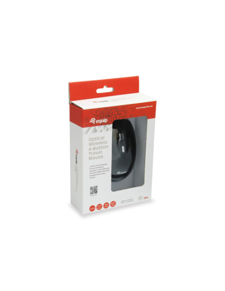 Equip 245104 mouse Viaggio Ambidestro RF Wireless Ottico 1600 DPI