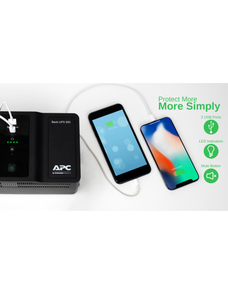 APC BE850G2-GR gruppo di continuità (UPS) Standby (Offline) 0,85 kVA 520 W 8 presa(e) AC