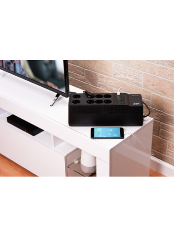APC Back-UPS 650VA 230V 1 USB charging port - (Offline-) USV gruppo di continuità (UPS) Standby (Offline) 0,65 kVA 400 W 8 pres