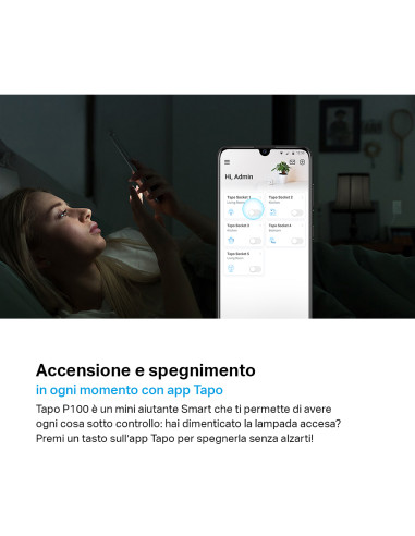 TP-Link Tapo P100 presa intelligente 2300 W Bianco