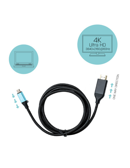i-tec Cavo adattatore USB-C 3.1 per HDMI 4K / 60Hz 200cm