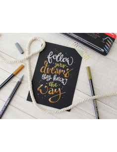 STABILO Pen 68 metallic marcatore Medio Oro 1 pz 2