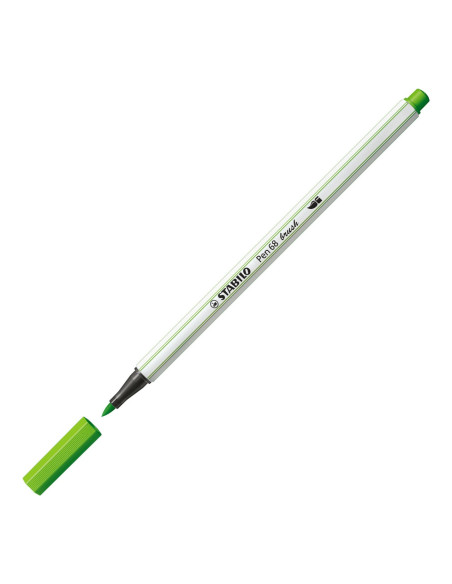 STABILO Pen 68 brush marcatore Verde chiaro 1 pz