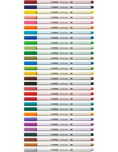 STABILO Pen 68 brush marcatore Verde chiaro 1 pz
