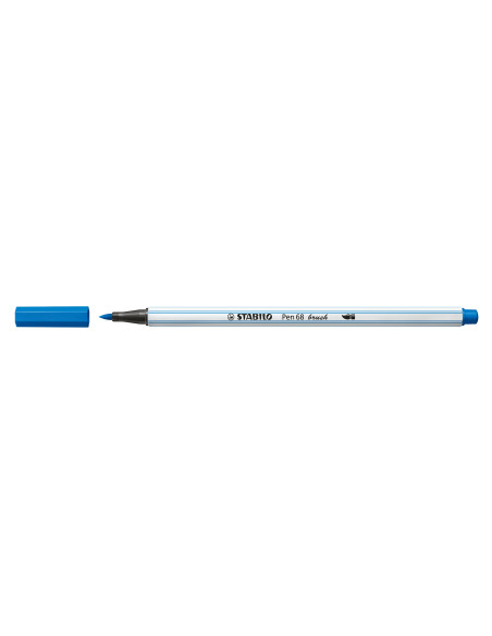 STABILO Pen 68 brush marcatore Blu 1 pz