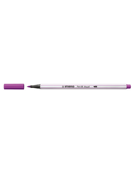 STABILO Pen 68 brush marcatore Medio Lillà 1 pz