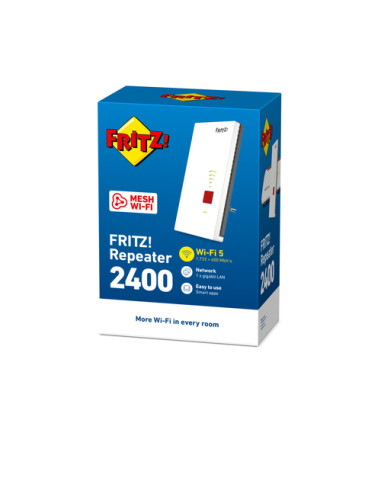 Repeater FRITZ! 2400 INT Ripetitore di rete 2333 Mbit/s Grigio, Bianco