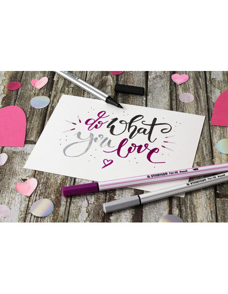 STABILO Pen 68 brush marcatore Multicolore 20 pz