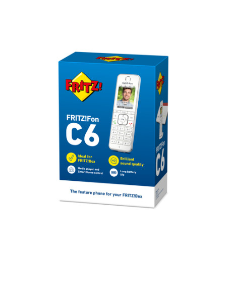 FRITZ!Fon C6 International Telefono DECT Identificatore di chiamata Bianco