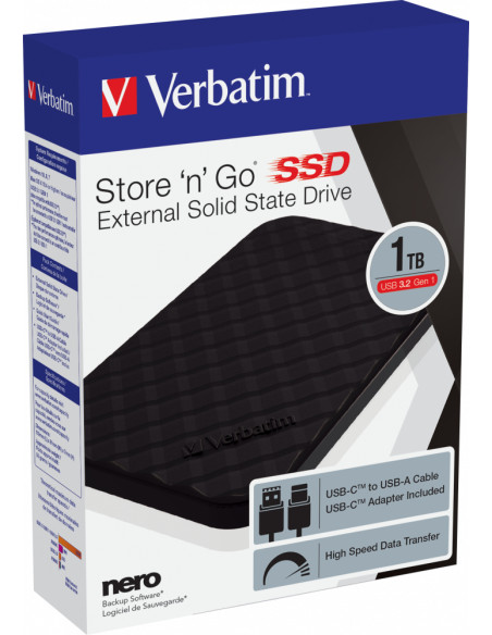 Verbatim SSD Portatile Store 'n' Go USB 3.2 GEN 1 1 TB
