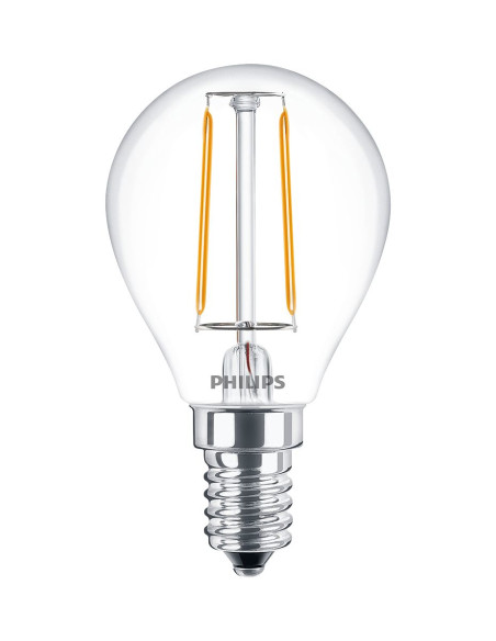Philips Lampadina candela trasparente a filamento 25 P45 E14