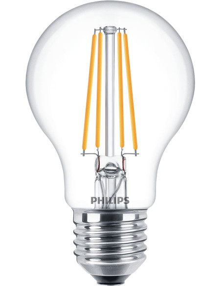Philips Lampadina trasparente a filamento 60 W A60 E27