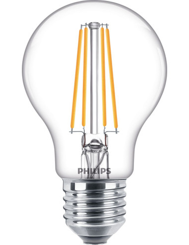 Philips Lampadina trasparente a filamento 60 W A60 E27
