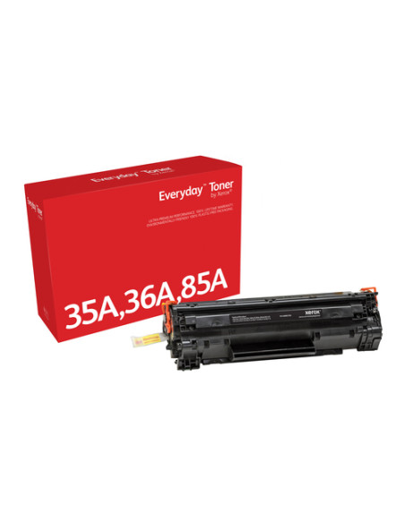 Everyday Toner ™ di Xerox Nero compatibile con HP 35A 36A 85A (CB435A/ CB436A/ CE285A), Capacità standard