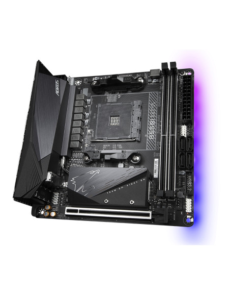 GIGABYTE B550I AORUS PRO AX Scheda madre - CPU AMD Ryzen 5000, VRM a 8 fasi, fino a 5300 MHz DDR4, 1xPCIe 4.0 + 1xPCIe 3.0 M.2, 