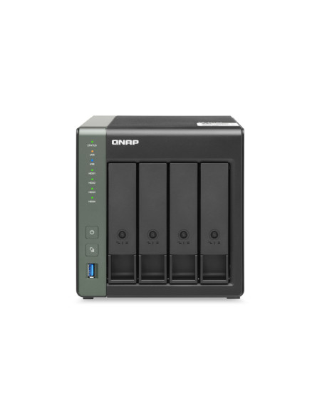 QNAP TS-431X3 NAS Tower Annapurna Labs Alpine AL-314 4 GB DDR3 0 TB QNAP Turbo System Nero