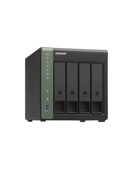QNAP TS-431X3 NAS Tower Annapurna Labs Alpine AL-314 4 GB DDR3 0 TB QNAP Turbo System Nero