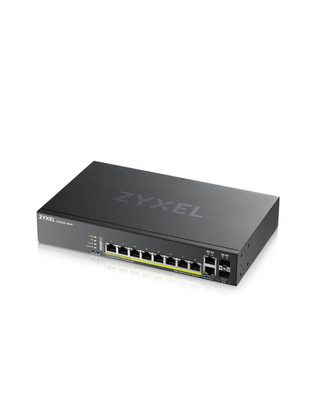 Zyxel GS2220-10HP-EU0101F switch di rete Gestito L2 Gigabit Ethernet (10/100/1000) Supporto Power over Ethernet (PoE) Nero