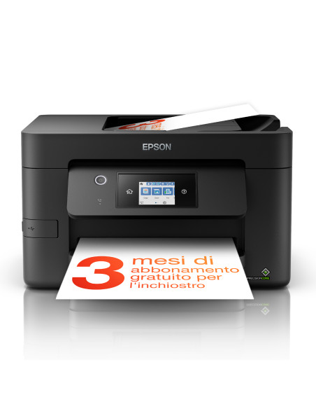 Epson WorkForce Pro WF-3825DWF, stampante multifunzione A4 getto d'inchiostro (stampa, scansione, copia), Display LCD 6.8cm, WiF