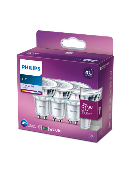 Philips Faretto 50 W PAR16 GU10 x3