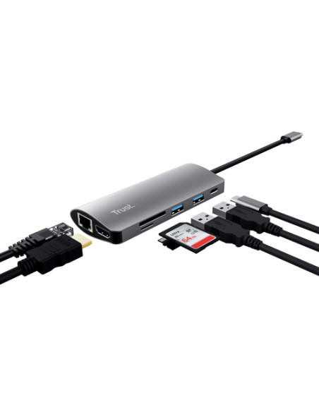 Trust Dalyx scheda di interfaccia e adattatore Interno HDMI, RJ-45, USB 3.2 Gen 1 (3.1 Gen 1)