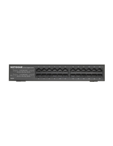 NETGEAR GS324 Non gestito Gigabit Ethernet (10/100/1000) Nero