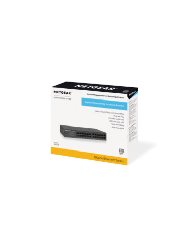 NETGEAR GS324 Non gestito Gigabit Ethernet (10/100/1000) Nero