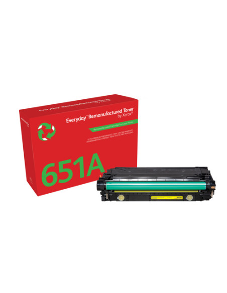 Everyday Toner rigenerato ™ di Xerox Giallo compatibile con HP 651A 650A 307A (CE342A/CE272A/CE742A), Capacità standard