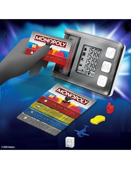 Monopoly Super Electronic Banking, gioco da tavolo, banca elettronica senza contanti, dagli 8 anni in su