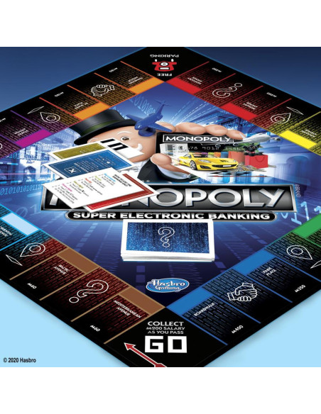 Monopoly Super Electronic Banking, gioco da tavolo, banca elettronica senza contanti, dagli 8 anni in su