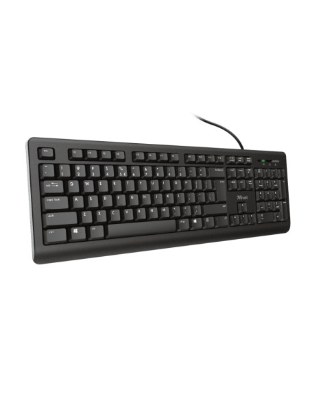 Trust TK-150 tastiera Ufficio USB QWERTY Italiano Nero