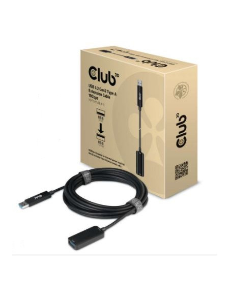 CLUB3D CAC-1411 cavo USB USB 3.2 Gen 2 (3.1 Gen 2) 5 m USB A Nero