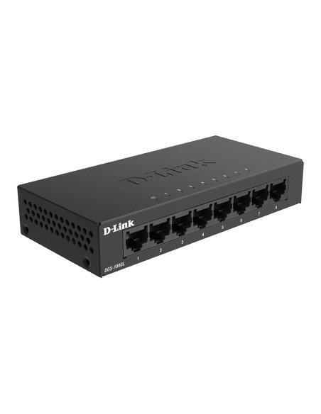 D-Link DGS-108GL Non gestito Gigabit Ethernet (10/100/1000) Nero