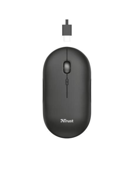 Trust Puck mouse Ufficio Ambidestro RF senza fili + Bluetooth Ottico 1600 DPI