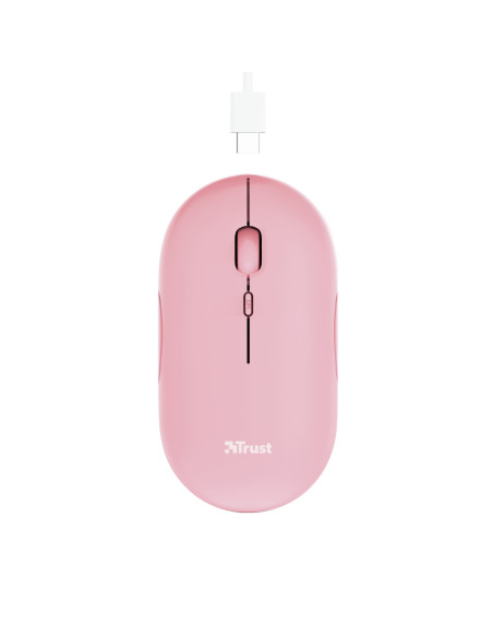 Trust Puck mouse Ufficio Ambidestro RF senza fili + Bluetooth Ottico 1600 DPI