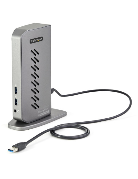 StarTech.com USB-C USB-A Dock - Docking station USB C dual monitor DisplayPort e HDMI 4K 60Hz con Ethernet - Adattatore multipor