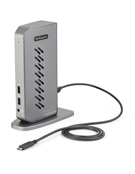 StarTech.com USB-C USB-A Dock - Docking station USB C dual monitor DisplayPort e HDMI 4K 60Hz con Ethernet - Adattatore multipor
