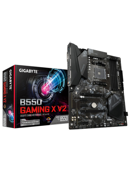 GIGABYTE B550 Gaming X V2 Scheda madre - CPU AMD Ryzen 5000, VRM a 10+3 fasi, fino a 4733 MHz DDR4, 1xPCIe 4.0 + 1xPCIe 3.0 M.2,