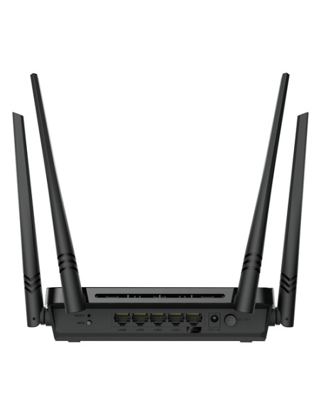 D-Link AC1200 router wireless Gigabit Ethernet Dual-band (2.4 GHz/5 GHz) Nero