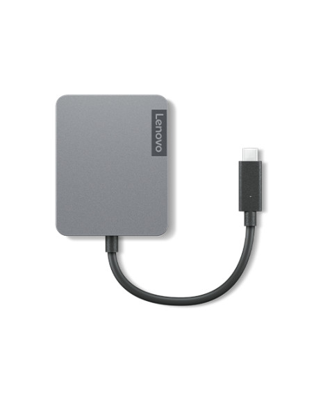 Lenovo 4X91A30366 replicatore di porte e docking station per laptop Cablato USB 2.0 Type-C Grigio