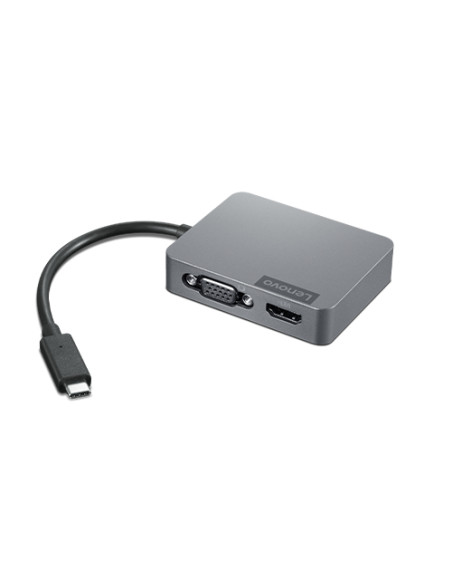 Lenovo 4X91A30366 replicatore di porte e docking station per laptop Cablato USB 2.0 Type-C Grigio