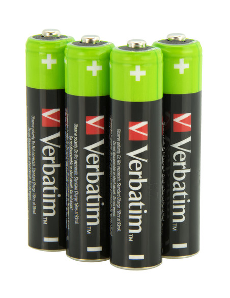 Verbatim 49514 batteria per uso domestico Batteria ricaricabile Mini Stilo AAA Nichel-Metallo Idruro (NiMH)
