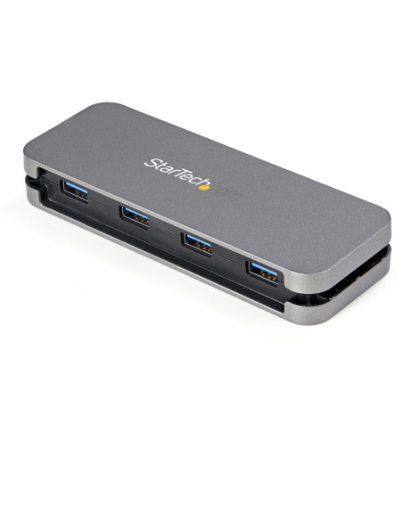 StarTech.com HB30CM4AB hub di interfaccia USB 3.2 Gen 1 (3.1 Gen 1) Type-C 5000 Mbit/s Nero, Grigio